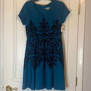 Teal Dressbarn A Line Dress